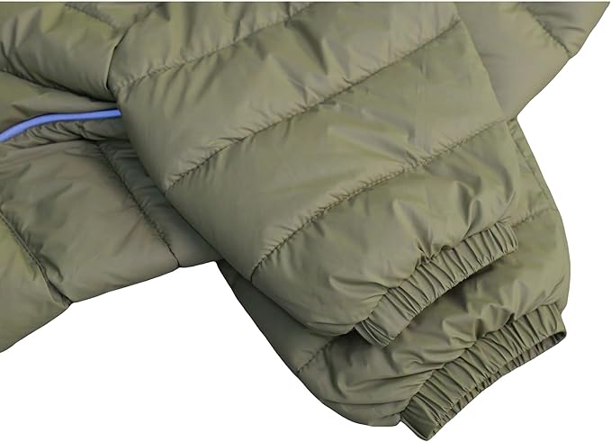 Lovelonglong Dog Coat Dog Warm Jacket, 4 Legs Covered Waterproof Windproof Reflective Warm Dog Vest, Zippered Adjustable Outdoor Dog Snow Jacket for Small Medium Large Dogs Olive Green XXL