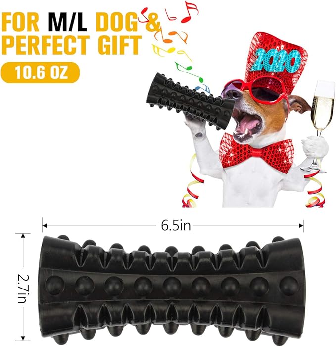 VANFINE Indestructible Squeaky Dog Toy – Tough Rubber Chew Toy for Aggressive Large Dogs, Durable and Safe for Interactive Play