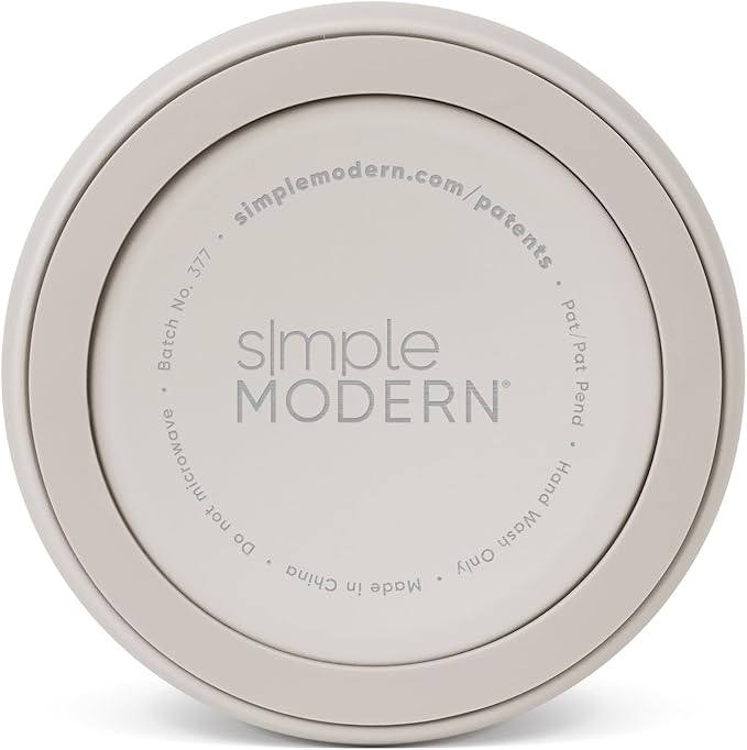 Simple Modern Stainless Steel Pet Water Bowl for Dogs & Cats | Reusable Insulated Stainless Steel Food Bowls for Dog Cat | No Tip No Slip BPA Free | Bentley Collection | Large (64oz) | Almond Birch