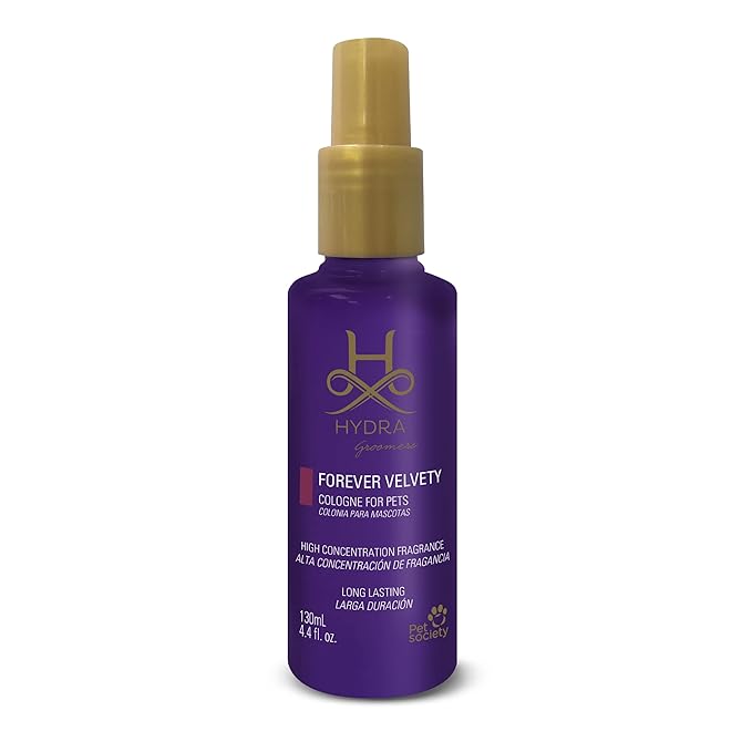 Hydra Groomers’ Forever Velvety Cologne, Cat and Dog Cologne Spray, 4.4 fl. oz.