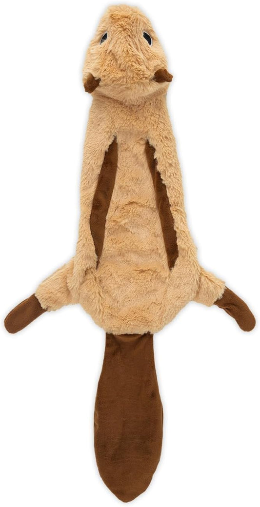 Best Pet Supplies Squeaky Dog Toys with Soft Durable Fabric for Small, Medium and Large Pets Interactive Toy for Indoor Play, Supports Active Biting and Play - Squirrel, Large