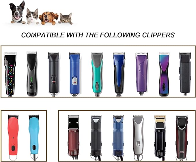 Pet Dog Grooming Detachable Wide Blades Kit,Compatible with Andis,Oster A5,Wahl KM10 Clippers,Cut Length 1/50"(0.5mm) to 1/4" (6.3mm),30W+10W+7FW+5FW