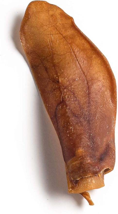 Jack&Pup Natural Half Pig Ears for Dogs Large, Pigs Ears for Dogs - Premium Dog Ear Treat - Dog Chew Treats for Large and Small Breeds (5 Pack)
