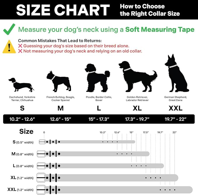 Classic Genuine Leather Dog Collar | Dog Collars for Medium Dogs, Small Dogs, Large Dogs & Extra Large Dog | Wide Dog Collar | Heavy Duty Dog Collar (Green, S: 0.5" Wide for 7.5"-10.5" Neck)