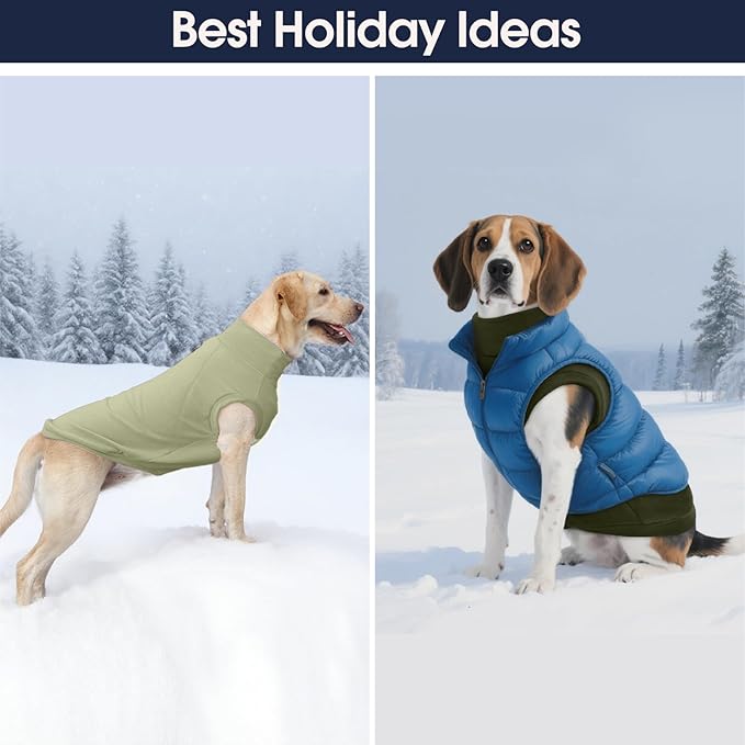 IECOii 2 Pack 4XL Dog Fleese Sweater - Warm & Stretchy, Machine Washable, Doberman Sweaters for Indoor Outdoor, Soft Dogs Coats Boy Girl for Fall Winter (Size XXXXL,Dark Purple & Light Purple)