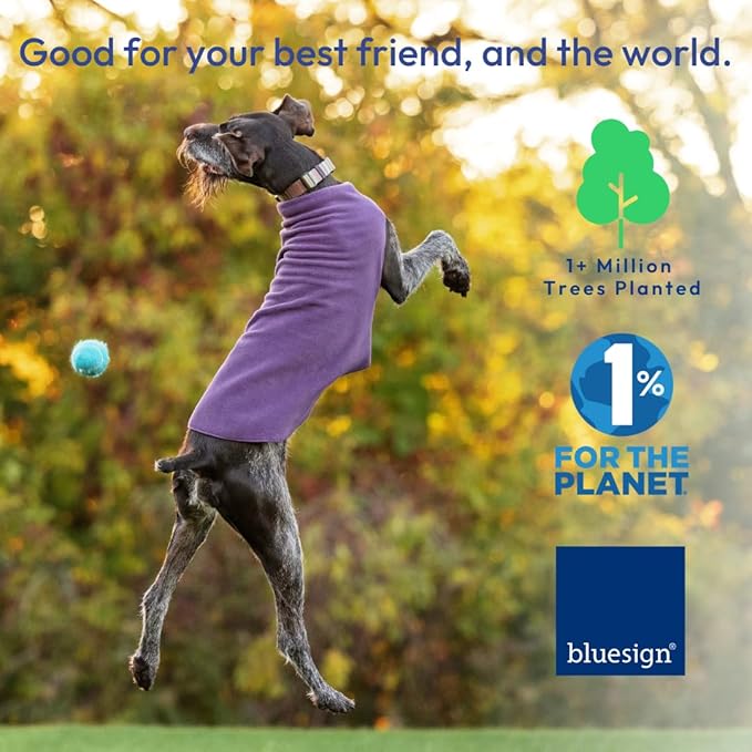 Goldpaw Stretchy Fleece Jacket for Small Dogs - Super Soft, Warm Dog Sweater - Pet Sweater Vest for Fall and Winter - Canine Clothes Made in The USA - Machine Washable - Cornflower Blue - Size 10