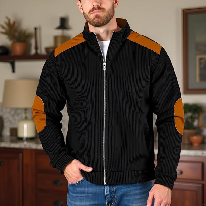 Men's Jacket for Winter Autumn Outdoor Windproof Coat Casual Fashion Zip Up Jacket
