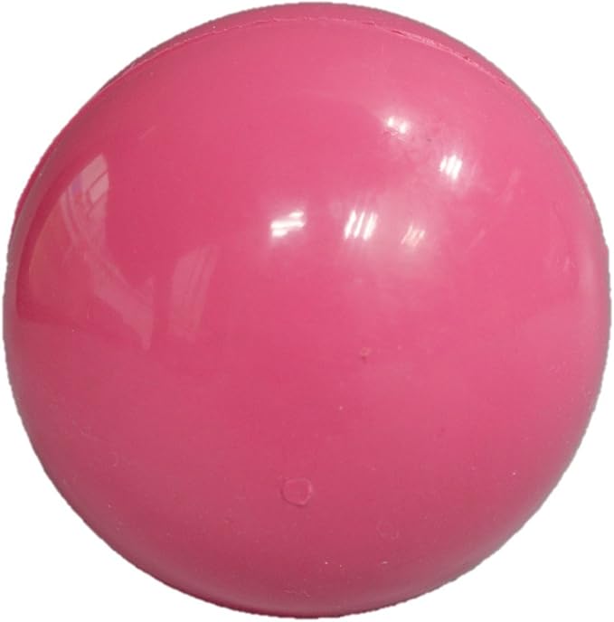 Rubber Bouncy Ball Dog Toy (M) (Pink)