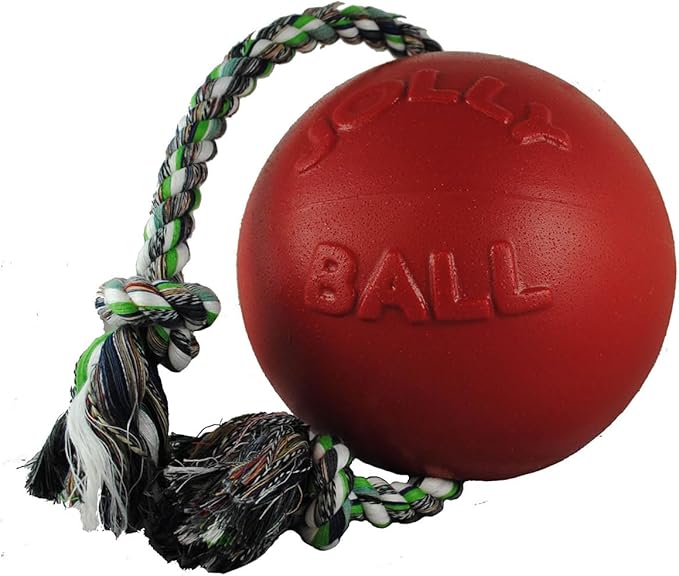 Jolly Pets Romp-n-Roll Dog Toy, Orange, 6", Model Number: 788169060645