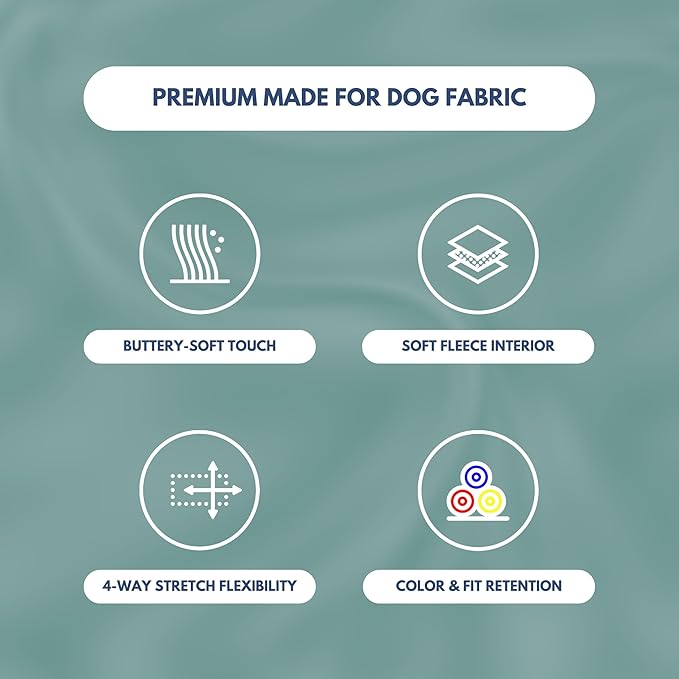 Spark Paws Dog Hoodie – Premium Dog Sweater for Small, Medium, and Large Dogs | Warm Outfits for French Bulldogs, Pitbull, Puppy, Winter Jacket Alternative - Teal - 4XL