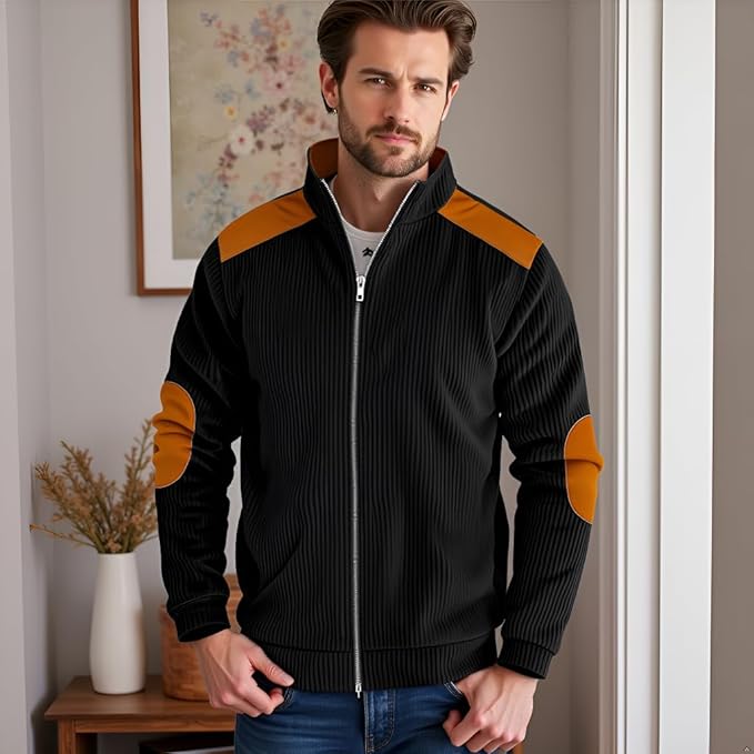 Men's Jacket for Winter Autumn Outdoor Windproof Coat Casual Fashion Zip Up Jacket