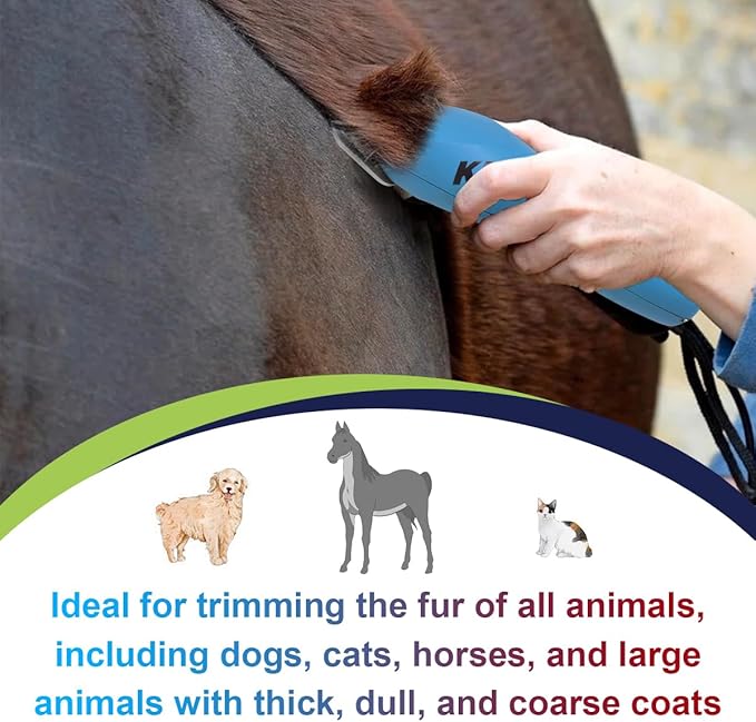 4FW Wide Pet Dog Grooming Detachable Blades,Compatible with Andis,Oster A5,Wahl KM10 Clippers,Cut Length 3/8"(9.5mm) for Larger Animals