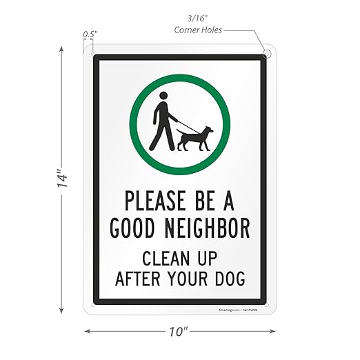 SmartSign 14 x 10 inch Laminated Rustproof Aluminum Neighbor Sign, USA-Made, 100+ Years of Sign Expertise