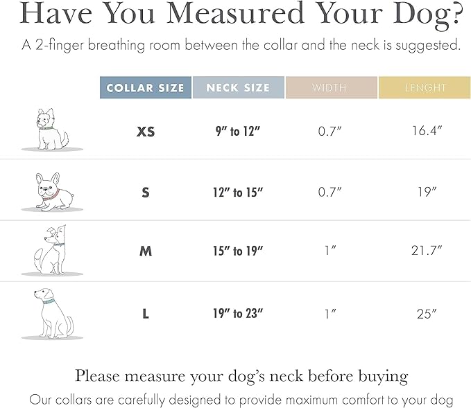 Cupertino Dog Collars, Harnesses & Leashes Made from Vegan Leather with Dog Tracker Device Holder Adjustable Dog Collar (Large, Pink)