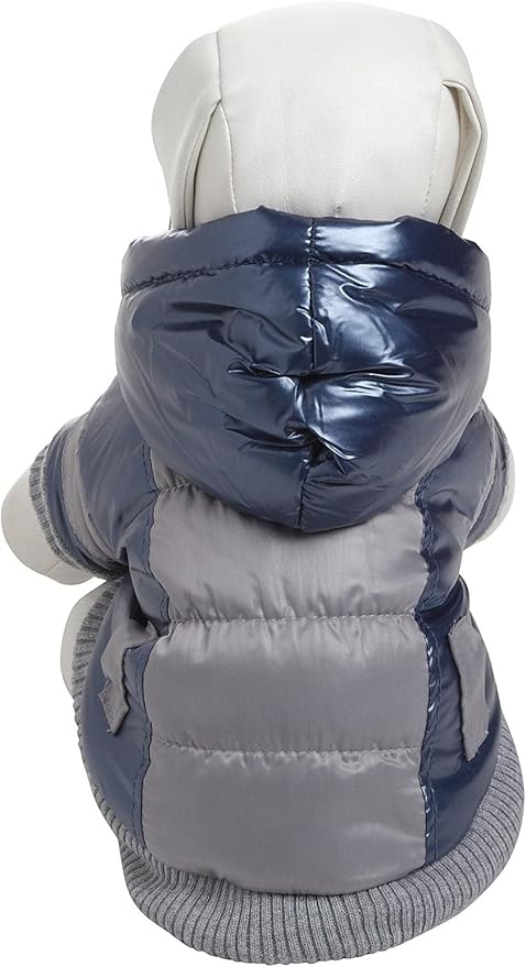 Pet Life Sporty Vintage Aspen Ski Winter Dog Coat with snap-Off Removable Hood - Dog Jacket Features 3M Thinsulate Insulation Warming Technology - Dog Clothes fits Small, Medium and Large Dogs