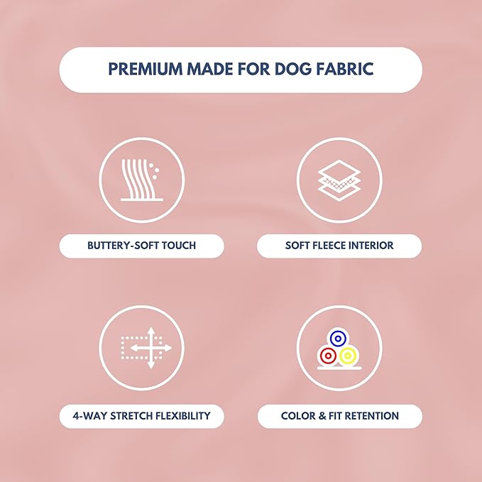 Spark Paws Dog Hoodie – Premium Dog Sweater for Small, Medium, and Large Dogs | Warm Outfits for French Bulldogs, Pitbull, Puppy, Winter Jacket Alternative - Dusty Pink - L
