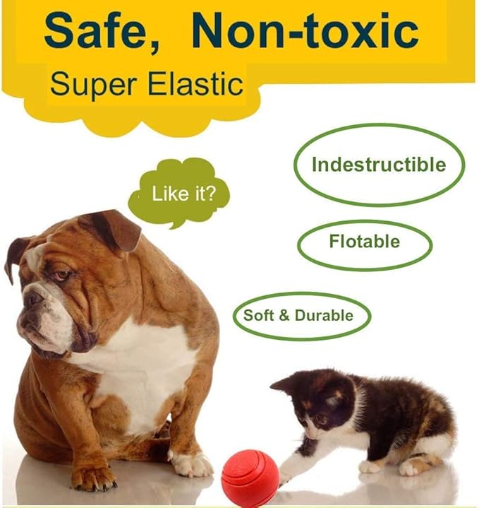 Hard Rubber Balls for Dogs,Dog's Solid Rubber Bouncy Ball Bite Resistant and Indestructible Dog Training Ball,Dog Balls for Aggressive Chewers
