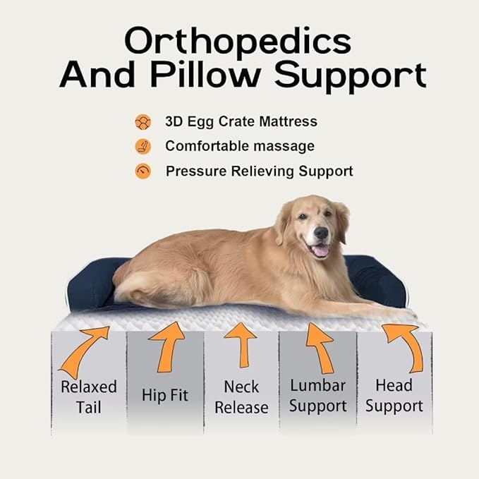 Small Dog Bed and Cat Sofa Waterproof Orthopedic Dog Beds for Small Dogs Cat Bed Comfy Pet Couch Sofa Beds with Washable Removable Cover & Non-Slip Bottom