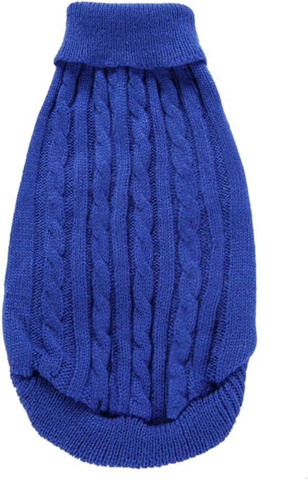 Dog Sweater for Small, Medium, Large Dogs - Warm Winter Classic Turtleneck Pet Clothes Coat for Puppies, Cats - Cute Christmas Sweater for Girls and Boys