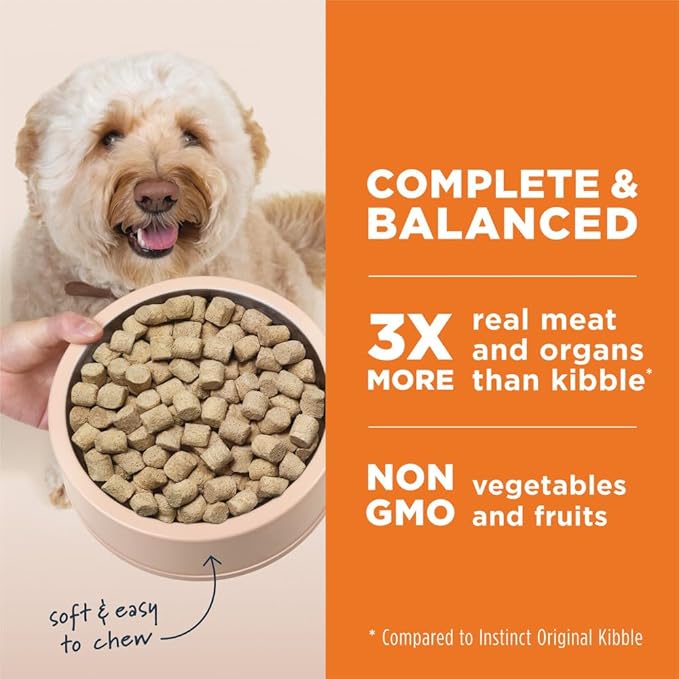 Instinct Freeze Dried Raw Meals, Natural Dry Dog Food, Grain Free - Cage Free Chicken, 14 oz. Bag
