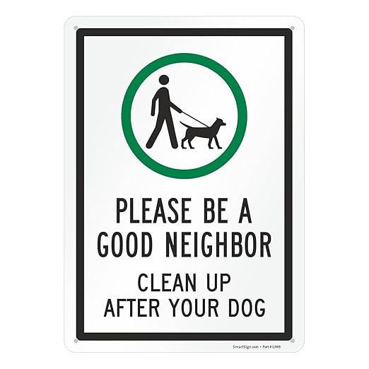 SmartSign 14 x 10 inch Laminated Rustproof Aluminum Neighbor Sign, USA-Made, 100+ Years of Sign Expertise