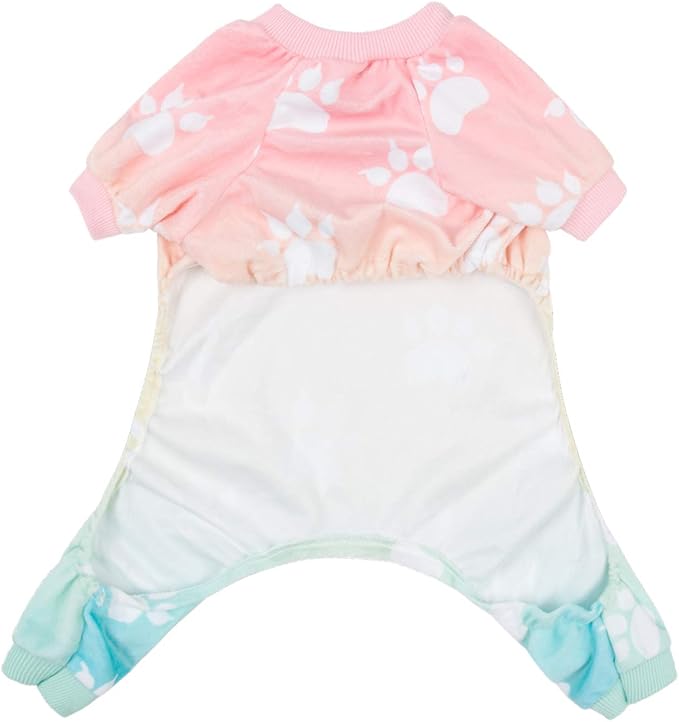 CuteBone Small Dogs Outfit Soft Puppy Onesies Pjs Dog Pajamas Pet Coat Cat Apparel Comfy Doggie Jumpsuit Bodysuit for All Seasons P09L