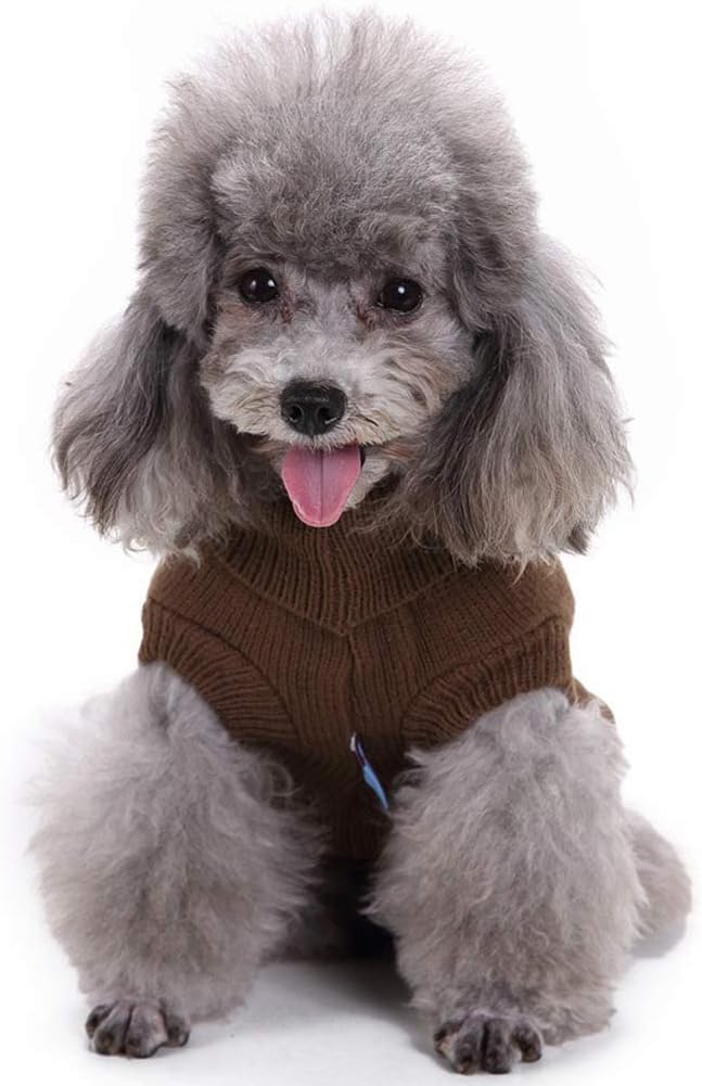 Warm Classic Turtleneck Pet Sweater - Cute Winter Dog & Cat Sweaters for Small, Medium & Large Dogs & Puppies - Christmas Sweaters for Girls & Boys