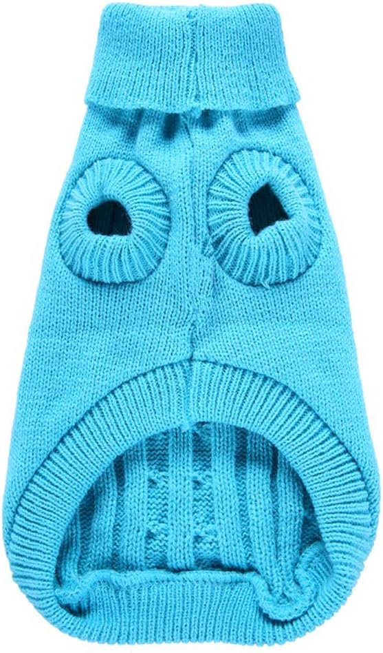 Dog Sweater for Small, Medium, Large Dogs - Warm Winter Classic Turtleneck Pet Clothes - Cute Christmas Coat for Puppies, Cats, Girls, Boys