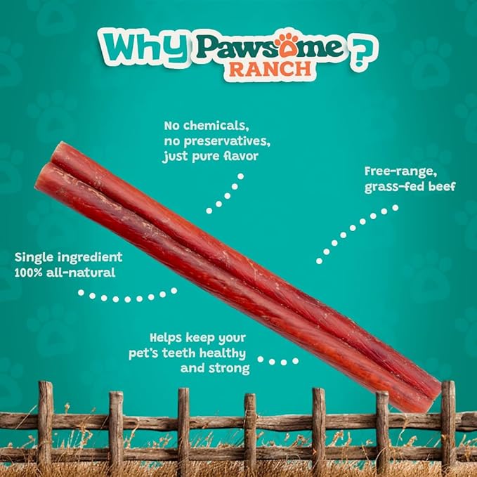 Bully Sticks 6–7" — 10 Count | Natural Single-Ingredient, Long-Lasting Dog Chews; Dental Support Treats for Small, Medium & Large Dogs