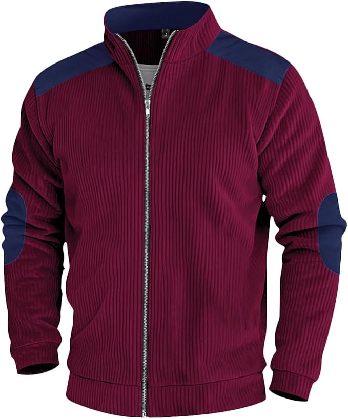 Men's Jacket for Winter Autumn Outdoor Windproof Coat Casual Fashion Zip Up Jacket