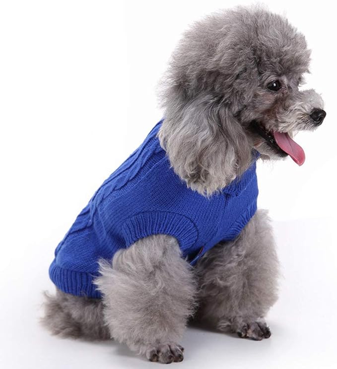 Dog Sweater, Warm Dog Sweaters for Small Dogs Medium Large Dogs, Cute Winter Classic Turtleneck Pet Sweater Cat Sweater Dog Clothes Coat Dog Christmas Sweaters for Girls Boys Dog Puppy Cat