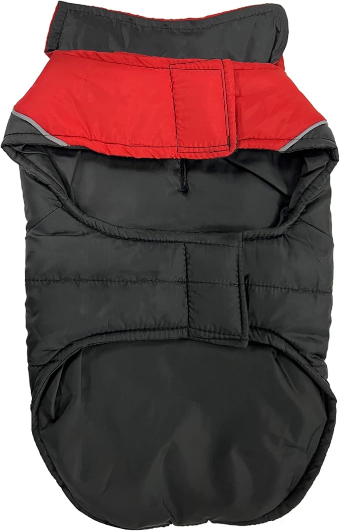 Pets First Collegiate Wisconsin Badgers Puffer Vest for Dogs & Cats. Size Medium. Warm, Cozy, and Waterproof Dog Coat, for Small and Large Dogs/Cats.