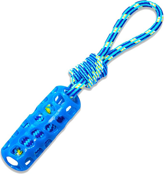 Dog Dental Chew Toy – Durable Rubber Stick with Rope for Large Dogs, Teeth Cleaning and Gum Massage, Interactive Tug and Fetch Toy for Aggressive Chewers (Teeth Cleaning Stick)