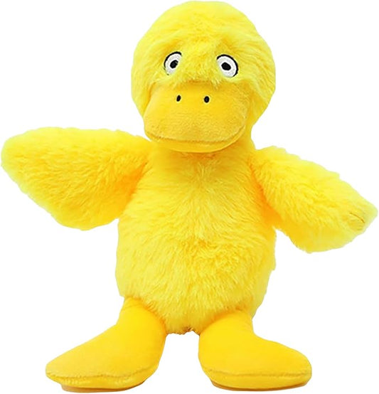 Squeaky Plush Duck Dog Toy - Soft and Durable, Chew Toy for Small and Medium Dogs, Interactive and Adorable, Machine Washable, Ideal Dog Gift for Birthdays and Holidays Yellow