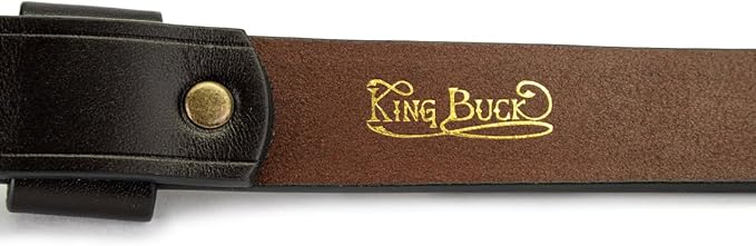 King Buck Premium Leather D Ring Dog Collar, Leather, L/XL