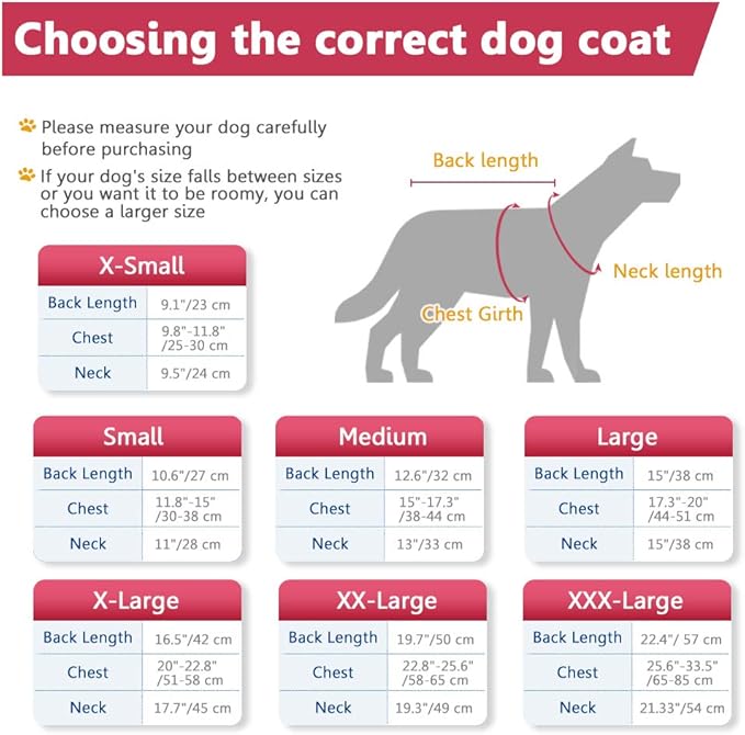 Fleece Hoodie, Windproof Waterproof Coat, Winter Warm Jacket, Cold Weather Pet Apparel Clothes Vest for Small Medium Large Dogs (M, Red)