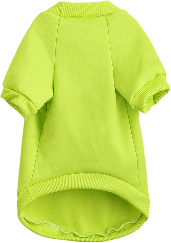 Puppy Sweater for Small Dogs Clothes Warm Winter Cat Clothe Pet Sweatshirt Knitwear Doggie Kitten Clothing, Light Green, X-Large
