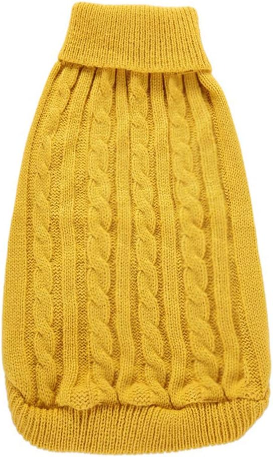 Dog Sweater for Small, Medium, Large Dogs - Warm Winter Classic Turtleneck Pet Clothes Coat for Puppy, Cat - Cute Christmas Sweater for Girls Boys