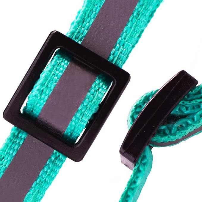 18Pcs Reflective Puppy Collars, Cat ID Collars with Bell Adjustable 19-32cm, Soft Nylon Adjustable Quick Release Identification Collars for Puppy Cat(Unbreakaway)