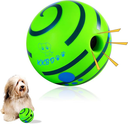 HYQ Interactive Ball for Small Medium Large Dogs - Squeaky Toy to Keep Them Busy - 3.94 Inch Puppy Ball