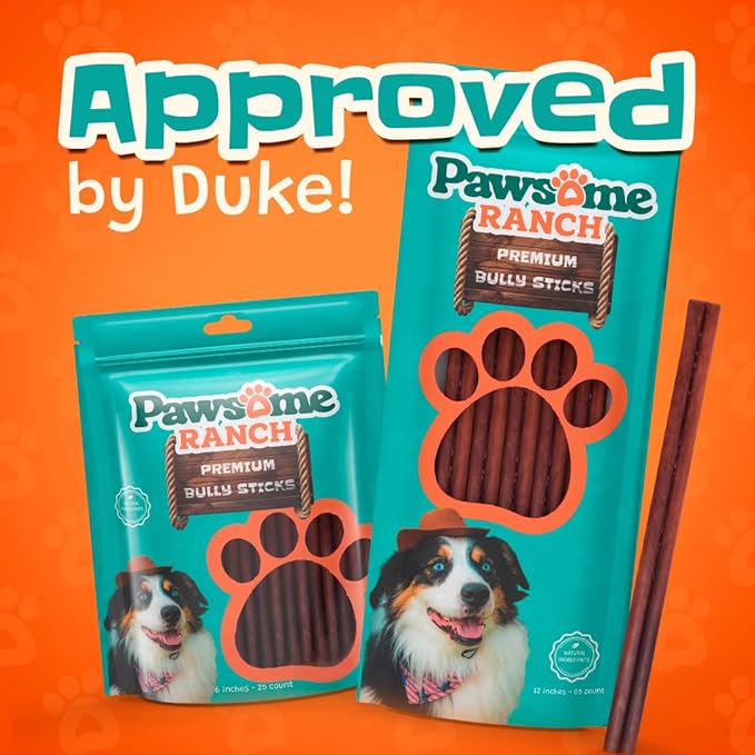 Bully Sticks 6–7" — 1 lb Thick Value Pack| Natural Single-Ingredient Dog Chews, Long-Lasting Dental Support Treats for All Breeds