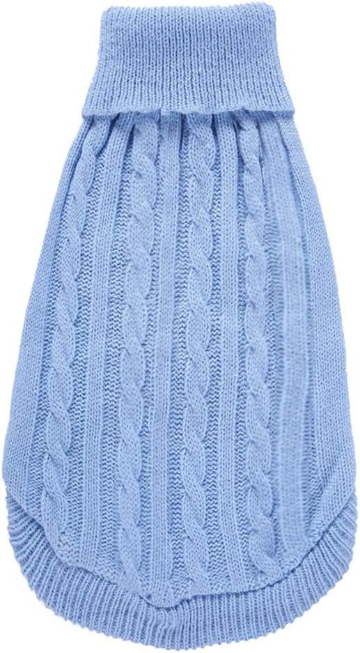 Dog Sweater for Small, Medium, Large Dogs - Warm Winter Turtleneck Pet Clothes for Cats and Puppies - Cute Classic Christmas Coat for Girls and Boys