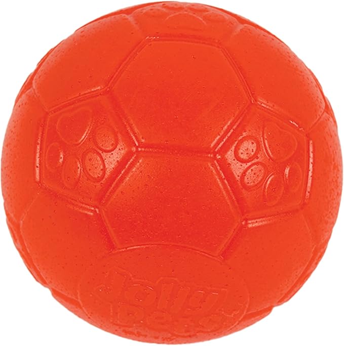 Jolly Pets Mini Jolly Soccer Ball; Floating-Bouncing Dog Toy; 3" Orange (Pack of 2)