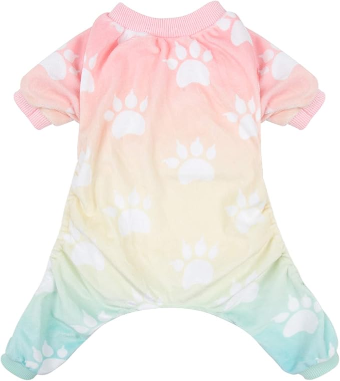 CuteBone Small Dogs Outfit Soft Puppy Onesies Pjs Dog Pajamas Pet Coat Cat Apparel Comfy Doggie Jumpsuit Bodysuit for All Seasons P09XXL
