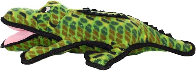 TUFFY - World's Tuffest Soft Dog Toy - Ocean Alligator-Squeakers - Multiple Layers. Made Durable, Strong & Tough. Interactive Play (Tug, Toss & Fetch). Machine Washable & Floats. (Combo Pack)