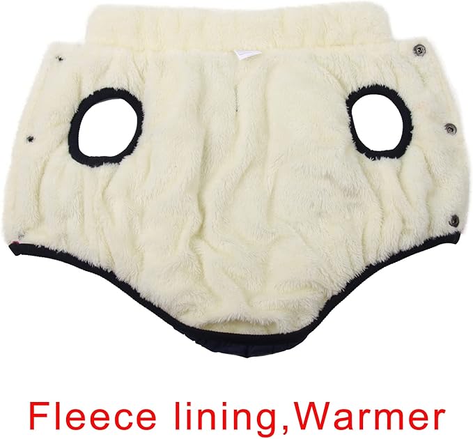 Fleece Lined Warm Dog Jacket for Winter Cold Weather,Soft Windproof Medium Dog Coat,Blue XL