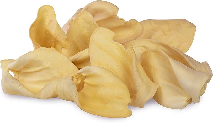 BRUTUS & BARNABY 12 Cow Ears + 15 Gullet Treats, All Natural Whole Dog Treats