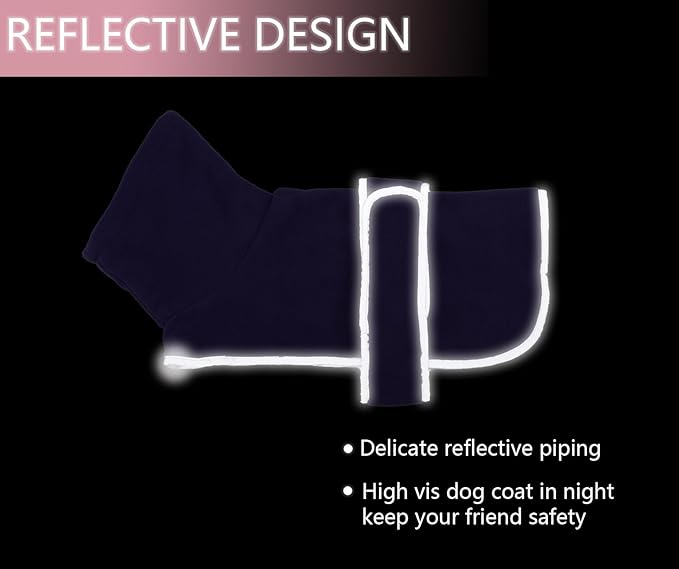 Geyecete Dachshund Sweaters for Dogs Jacket,Dachshund Coat Perfect Dog Winter Coat with Padded Fleece Lining,high Collar,Dog Snowsuit-Purple-XS