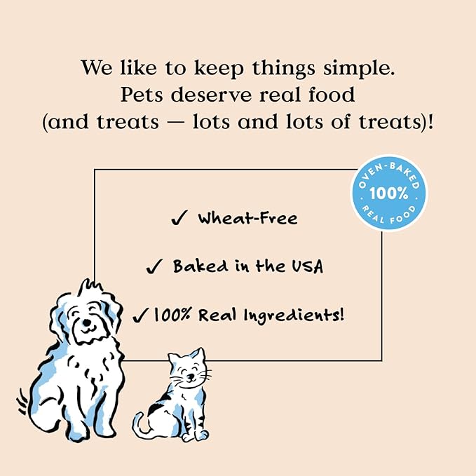 Bocce's Bakery 'Berries & Cream Treats for Dogs, Wheat-Free Everyday Dog Treats, Made with Real Ingredients, Baked in The USA, All-Natural Soft & Chewy Cookies, Cream Cheese & Blueberry, 6 oz