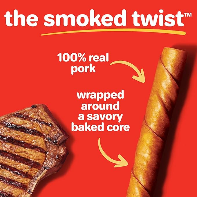 Hartz Oinkies Pig Skin Twists 3" (10 Pack)